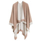✨New Arrival✨Women's Elegant Color Block Poncho Wrap for Fall & Winter