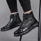 Men's Waterproof Warm Faux Leather Snow Boots