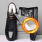 Men's Waterproof Warm Faux Leather Snow Boots