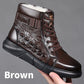 Men's Waterproof Warm Faux Leather Snow Boots