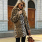 🔥HOT Sale🔥Women's Fashionable Leopard Lapel Faux Fur Winter Coat