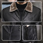 France imported 2024 new velvet thickened fur jacket for middle-aged and elderly men