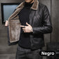 France imported 2024 new velvet thickened fur jacket for middle-aged and elderly men