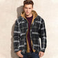 ⏳Limited-time special price £29.99⏰ Quilted lined plaid jacket with hood for men