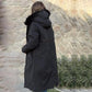 🎁Early Black Friday Sale🎁Women's Winter Coat with Hood and Fur Collar, Casual Parka⛄