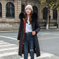 🎁Early Black Friday Sale🎁Women's Winter Coat with Hood and Fur Collar, Casual Parka⛄