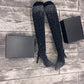 💥Hot Sales - 49% OFF✨Women’s Sparkly Faux Diamonds Over-the-Knee Boots👠