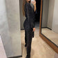 🔥Black Friday Mega Sale🔥Women's Sparkly V Neck Belted Jumpsuits