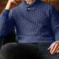 🔥LAST DAY SALE 49% OFF🔥 Men’s Textured Stand Collar Pullover Sweater