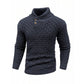 🔥LAST DAY SALE 49% OFF🔥 Men’s Textured Stand Collar Pullover Sweater