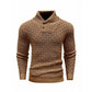 🔥LAST DAY SALE 49% OFF🔥 Men’s Textured Stand Collar Pullover Sweater