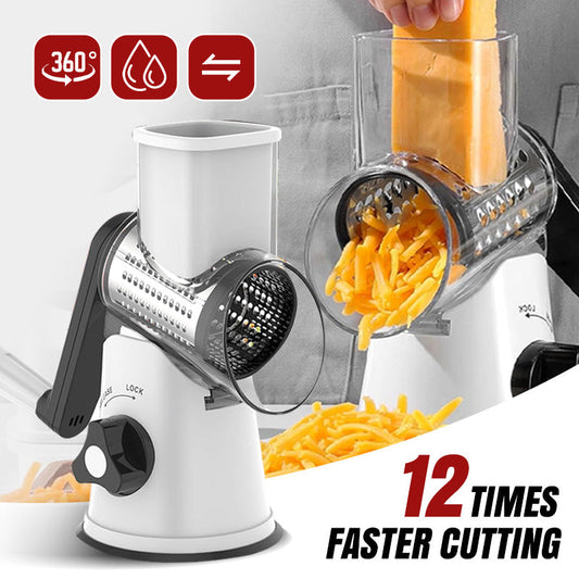 3 in 1 Rotary Cheese Grater Vegetable Slicer