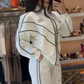 💥Hot Sale 49% OFF🔥Turtleneck Striped Top ＆ Wide-Leg Pants 2-Piece Set