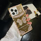 Creative Bling Glitter Phone Case with 3D Butterfly