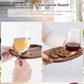 🎅Christmas Sale🎄Appetizer Plate with Wine Glass Holder(Acacia Wood)