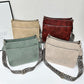👜Leather shoulder bags with colorful straps