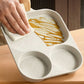 🍳 3-Compartment Non-Stick Pan – Cook 3 Foods at Once