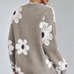 💃49% OFF✨🍂Women's Floral Pattern Scallop Trim Sweater