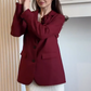 Women's Elegant Rose Long Sleeve Office Jackets