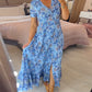 💃End of Season Sale 55% OFF🔥 Print-cozy v-neck long-dress
