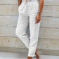 🌸LAST DAY SPECIAL PRICE: ￡14.99!!🌸Women's  Elastic Waist Cotton Linen Casual Pants