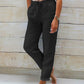 🌸LAST DAY SPECIAL PRICE: ￡14.99!!🌸Women's  Elastic Waist Cotton Linen Casual Pants