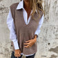 🌸Spring Specials💐 Women's Casual V-Neck Knit Sweater Vest