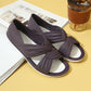 Comfort Solid Color Bowtie Flat Sandals