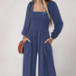 🎉🛍️Hot Promotion 50% OFF💃2025 New Women's Casual Long Sleeve Wide Leg Pants Jumpsuit