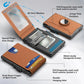🔥Wallet for Men - Men's Wallet - With Pop-up Aluminium Case Money Clip Leather Slot Credit Card Holder
