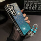 Sparkling Phone Case with Wrist Strap for Galaxy Z Fold Series