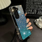 Sparkling Phone Case with Wrist Strap for Galaxy Z Fold Series
