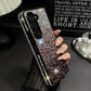 Sparkling Phone Case with Wrist Strap for Galaxy Z Fold Series