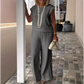 🔥New Arrivals 49% OFF🎁👗Women's Crew Neck Sleeveless Top and Pants Set
