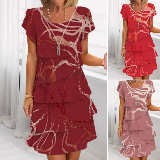 📢📢49% OFF !!!⏰Women's Elegant Fashion Ruffle Dress