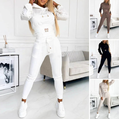 🌸2025 HOT SALE -50%OFF Women's Two-Piece Hooded Tracksuit Set（Buy 2 Free shipping✈️）