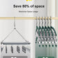 👖 Space-Saving Multi-Clip Hanger – 10-Clip Closet Organizer for Leggings, Jeans, Shorts & Skirts