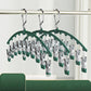 👖 Space-Saving Multi-Clip Hanger – 10-Clip Closet Organizer for Leggings, Jeans, Shorts & Skirts