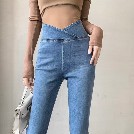 🔥New Hot Sale 49% OFF👖High Waisted Elastic Micro-flare Jeans