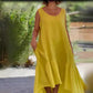 Women’s Casual Round-Neck Sleeveless Dress