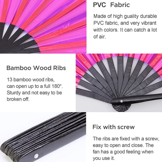Women's Bamboo Handheld Folding Fan