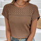 💥Hot Sales-49% OFF🍃Knitted Mesh Short Sleeve Top