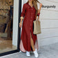 Women's Trendy Long Sleeve Shirt Dress