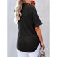 🩷Summer Sale - 49% Off🌈Women's Lapel Loose Short Sleeve Top