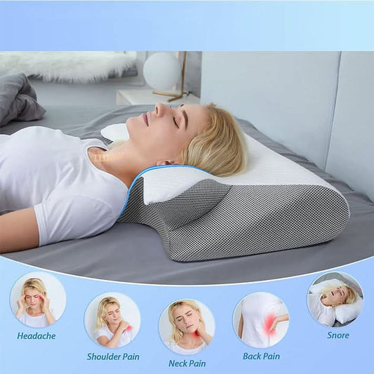 🥳 2026 HOT SALE 🥳 💞 50,000+ SOLD! 💥 🌙 49% OFF! Ergonomic bamboo contour pillow – Relieves neck tension and promotes deep sleep. Perfect for back, side and stomach sleepers. Experience comfort all night long. 💤 ✨