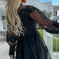 Women's Sexy Lace Long Sleeve Dresses