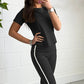 Solid Color Sports 2-Piece Set