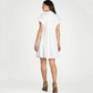 👗Women’s Lapel Short Sleeve Pleated Button-Down Dress