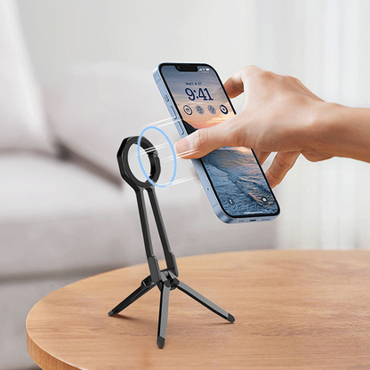 4 in 1 Portable Magnetic Mobile Phone Holder with Climbing Buckle Design