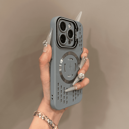 Soft Silicone Safety Protection Lightning Fast Magnetic Charging Case Cover for iPhone